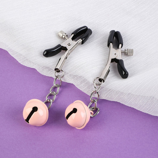 SM11 Adult sex toys SM flirting toy Bell Nipple clip direct sex toys bondage set