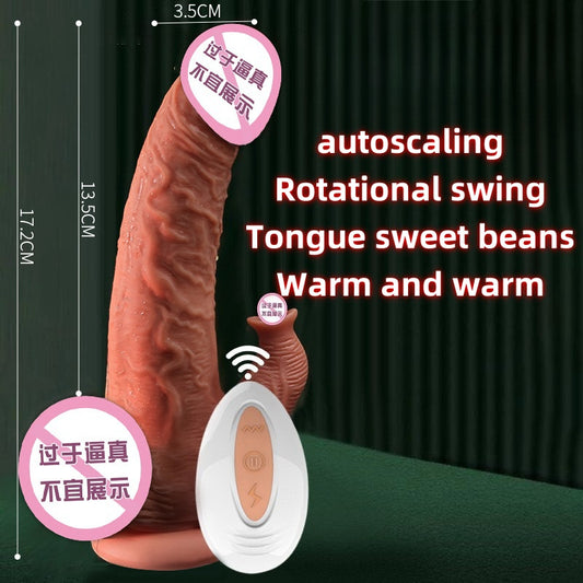 J7 Artificial penis electric vibrator retractable tongue licking female masturbator sex tools female sex toys